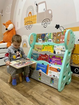 REGAŁ MONTESSORI NA KSIĄŻKI PÓŁKA SZAFKA ORGANIZER POKÓJ DZIECIĘCY Z33Z