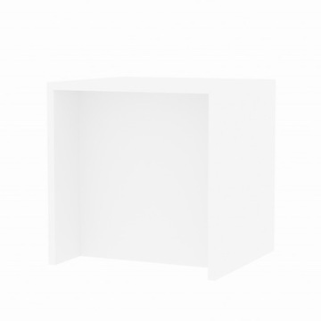 Biała wyspa kuchenna gotowa wyspa do kuchni 90x80 cm biały mat lada
