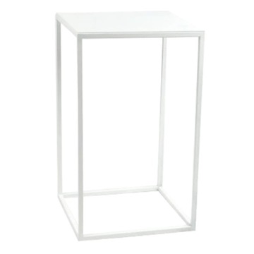 STOJAK KWIETNIK LOFT METALOWY BIAŁY SOLIDNY 40cm