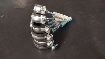 Держатель одинарной трубы с глушителем 1 1/2