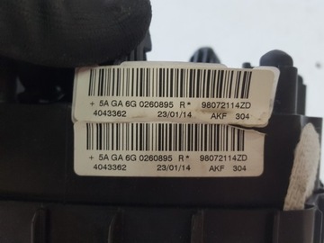 PEUGEOT 2008 I 13-16R ULOŽENÍ AIRBAG ŘIDIČE 98072114ZD