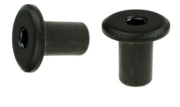 KOMPLET NAKRĘTKA OCYNKOWANA CZARNA ERICSONA ŁEB PŁASKI M8 19x16 100 sztuk