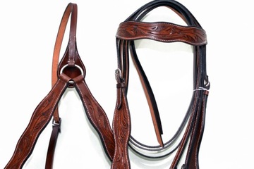 ЗАПАДНАЯ УЗДЕЧКА ИЗ США ПОВОДЬЯ + РАЗМЕР НАГРУДНИКА. Полный