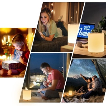 BEZPRZEWODOWA LAMPKA NOCNA LED DLA DZIECI DO POKÓJU DO SYPIALNI NA PREZENT