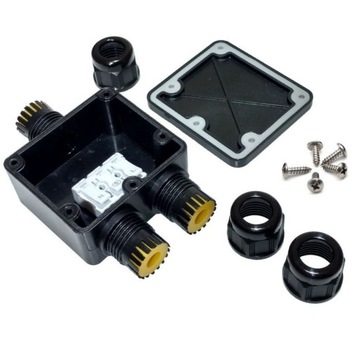 Кабельный соединитель герметичный BOX T 3x2,5 IP68 тройник 3pin 3pin муфта