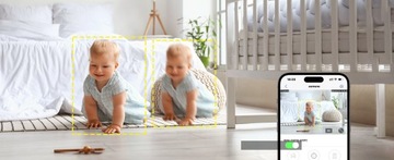 ЭЛЕКТРОННАЯ PTZ-КАМЕРА «НЯНЯ» WIFI ДОМАШНЯЯ IP 2,5K 4MP ВНУТРЕННЯЯ PTZ-КАМЕРА