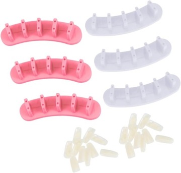 6 Zestawów Stojak Na Ozdoby Do Paznokci Stojak Na Fałszywe Paznokcie Półki