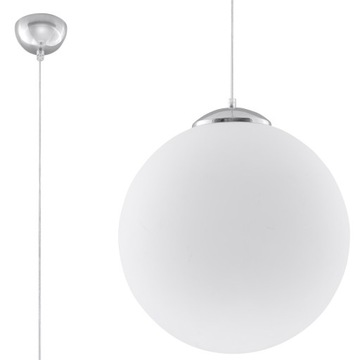 Lampa wisząca UGO 30 chrom minimalistyczny do salonu i sypialni Sollux led