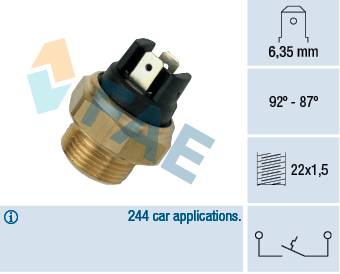 SPÍNAČ I ŘÍZENÍ VENTILÁTOR CH FAE 37310
