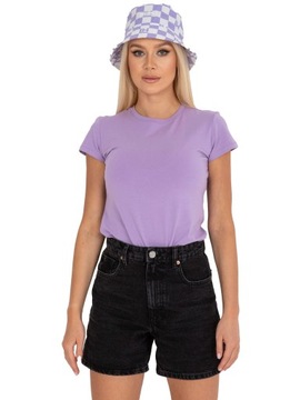 Bawełniana KOSZULKA DAMSKA T-Shirt Gładka - XS