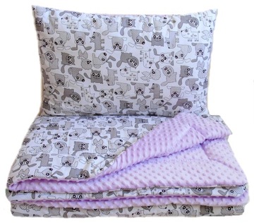 Теплый СТЕКЛО 120х160 + подушка Minky/Хлопковые узоры