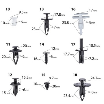 АВТОМОБИЛЬНЫЕ ЗАЖИМЫ ДЛЯ ОБИВКИ АВТОМОБИЛЯ 420 EL 4 СЪЕМНИКИ WYJMAK