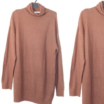 x7 MISSGUIDED Ciepły Damski Sweter Golf 38/40 M/L