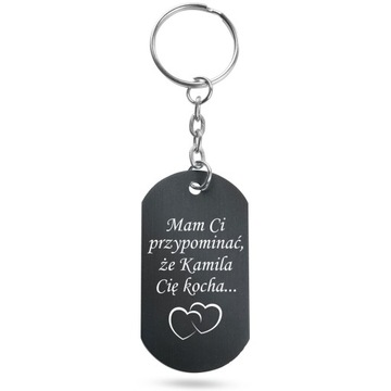 Brelok na Prezent Walentynki dzień chłopaka GRAWER