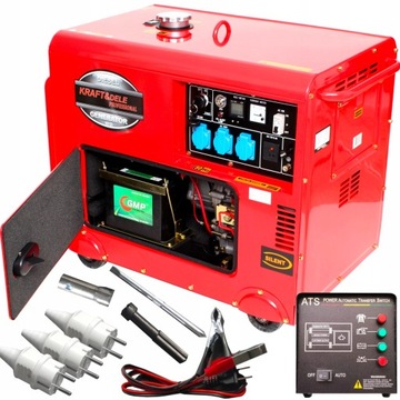 Agregat prądotwórczy diesel 1faza 12/230V 7000 W