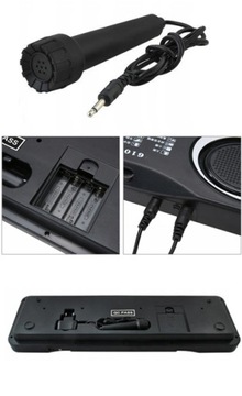 KEYBOARD PIANINKO ORGANY PIANINO ELEKTRONICZNE 61 KLAWISZY DZIECI +MIKROFON