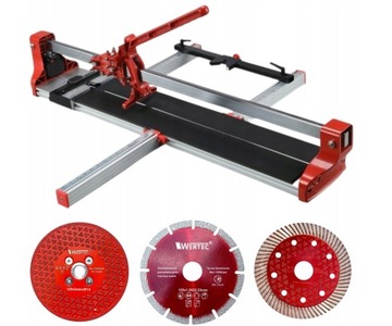 Maszynka do cięcia glazury gresu 1200mm z laserem WERTEC SHIJING + 3 tarcze