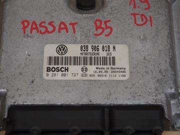 JEDNOTKA ŘÍZENÍ MOTORU VW PASSAT B5 1.9 TDI