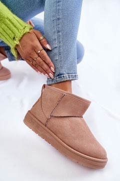 УТЕПЛЕННЫЕ СНЕЖНЫЕ БОТИНКИ BIG STAR KK274293 NUDE 37