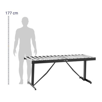 Роликовый питатель с регулировкой высоты до 200кг 17 рулонов 540х35мм 178см