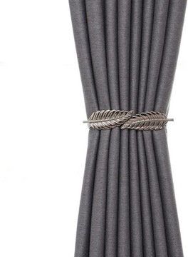 Minimalistyczne metalowe elastyczne krawaty do zasłon - dwustronn