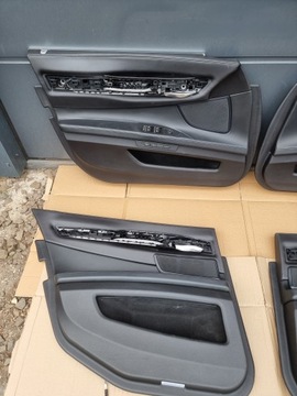 BMW 7 F01 FACELIFT KOMPLET SEDADLA ČERNÁ KŮŽE + DISPLEJ