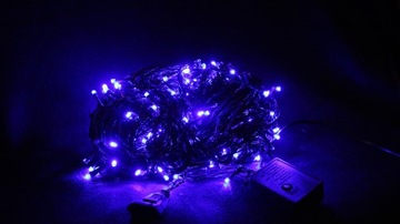 LAMPKI CHOINKOWE 200 LED NIEBIESKIE 15 M WEW/ZEW