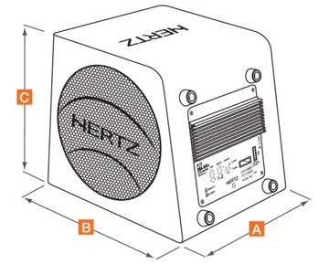 HERTZ DBA 200.3 subwoofer ACTIVE SUB BOX