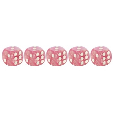 ZESTAW 5 KOSTEK K6 RPG KOŚĆ SZEŚCIOŚCIENNA ZAPOWIEDŹ MROZU 1,6 CM