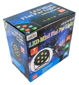 ЦВЕТНОЙ РЕФЛЕКТОР ДИСКОТЕЧНЫЙ СТРОБОСКОП 18x СВЕТОДИОДНЫХ RGB DMX РАМКА ZD64A