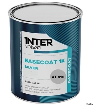 LAKIER BAZA SREBRO 416 średnie aluminium jasny KĄT 1 Litr 731