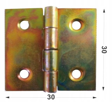 ПЕТЛЯ ДЛЯ РАЗДЕЛЕННОЙ ДВЕРИ СТРОИТЕЛЬНАЯ 30 x 30 ОЦИНКОВАННАЯ 2 ШТ.