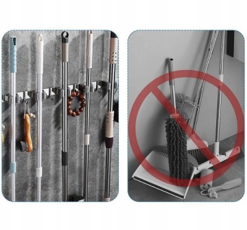 Вешалка для инструментов, щетки для швабры, садовые грабли, держатель для ленты, крючок