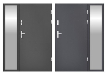 ДВЕРЬ С НАРУЖНЫМ СВЕТОМ. НАВАР ЧЕРНЫЙ 72ММ 150СМ