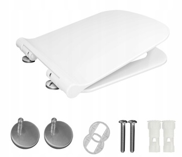 СИДЕНЬЕ ДЛЯ УНИТАЗА D6 SLIM МЕДЛЕННО ЗАКРЫВАЮЩЕЕСЯ, УНИВЕРСАЛЬНОЕ