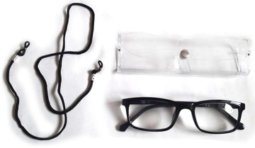 Okulary do czytania w etui korekcyjne plusy 4.0
