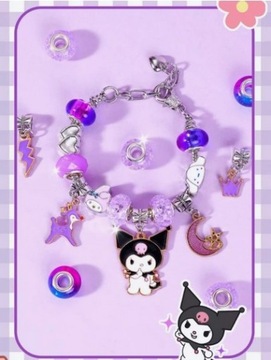 KUROMI HELLO KITTY БУСЫ НАБОР ДЛЯ ИЗГОТОВЛЕНИЯ УКРАШЕНИЙ ПОДВЕСКИ БРАСЛЕТЫ