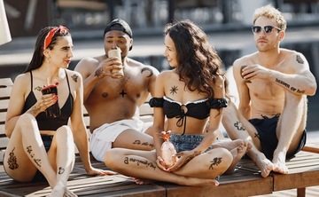 ШАБЛОНЫ ДЛЯ БЛЕСКОВЫХ ТАТУ В НАБОРЕ ШАБЛОНОВ 10 шт.