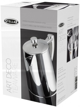 Пресс для кофе Stellar, нержавеющая сталь, 15x10,5x21 см, серебро