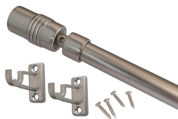 MINI KARNISZE METAL do firanki Zazdrostki 40-60 cm