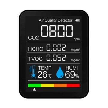 Miernik CO2 dwutlenku węgla temperatury wilgotności stacja pogody