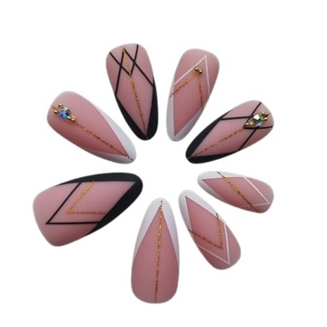 НАКЛЕЙКИ ДЛЯ ИСКУССТВЕННЫХ НОГТЕЙ САМОКЛЕЯЩИЕСЯ УЗОРЫ 24 ШТ.