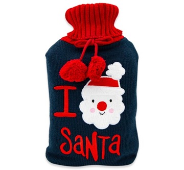 Termofor w Sweterku gumowy na wodę 2L Santa
