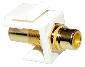 Przejście 1x RCA gn - 1x RCA gn (Keystone) Vitalco