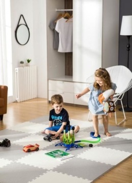 КОВРИК ПЕННЫЙ БОЛЬШОЙ ПАЗЛ 62х62 СМ 3 ШТ.