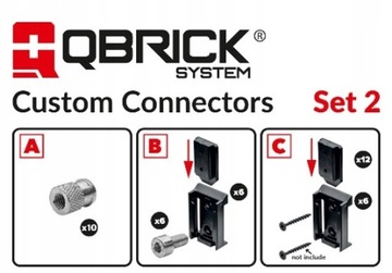 Набор нестандартных соединителей Qbrick System, 2 вставки