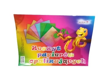 ZESZYT PAPIERÓW OPALIZUJĄCYCH 8 kolorów