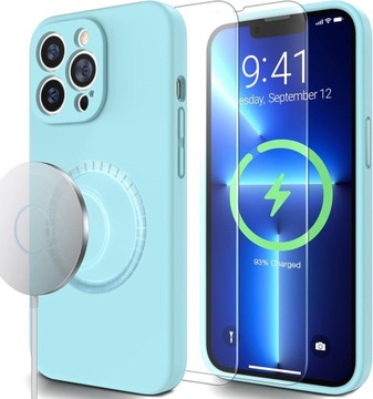 ETUI MATOWE MAGSAFE do IPHONE 13 PRO +SZKŁO