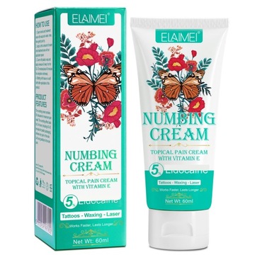 Tattoo Numbing Cream, Обезболивающий крем для тату, 60 мл