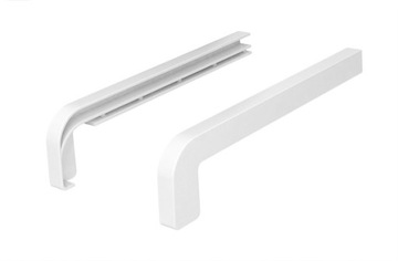 BOCZKI PCV DO PARAPETÓW ZEW. PROSTYCH BIAŁE 30cm